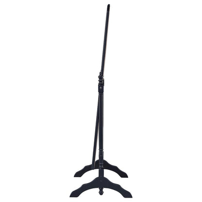 Traditional Full Length Cheval Mirror, Black Wood Frame, Arched Top