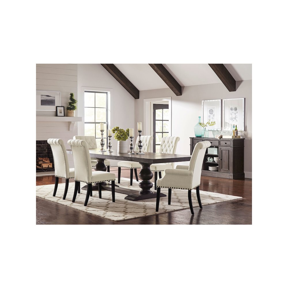 Phelps 5-piece Rectangular Dining Table Set Distressed Noir