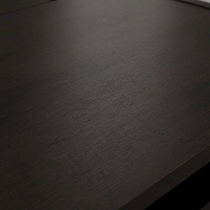 Contemporary Brown Office Desk With 2 Drawers And Cabinet For Workspace