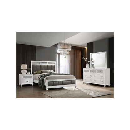 Barzini 4-piece California King Bedroom Set White