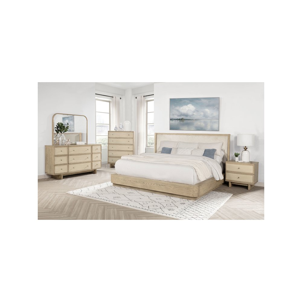Kailani 5-piece Queen Bedroom Set Beige Oak
