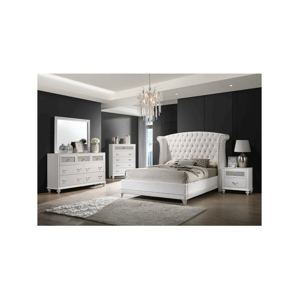 Barzini 5-piece Queen Bedroom Set White
