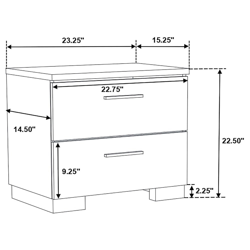 Jeremaine 5-piece Eastern King Bedroom Set White