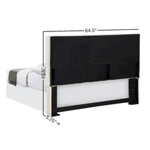 Beige Upholstered Bed Headboard – Elegant Queen Headboard 64.5 Inch Wide