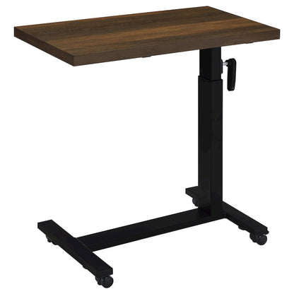 Westpark Height Adjustable Mobile Bedroom C-Table Dark Pine