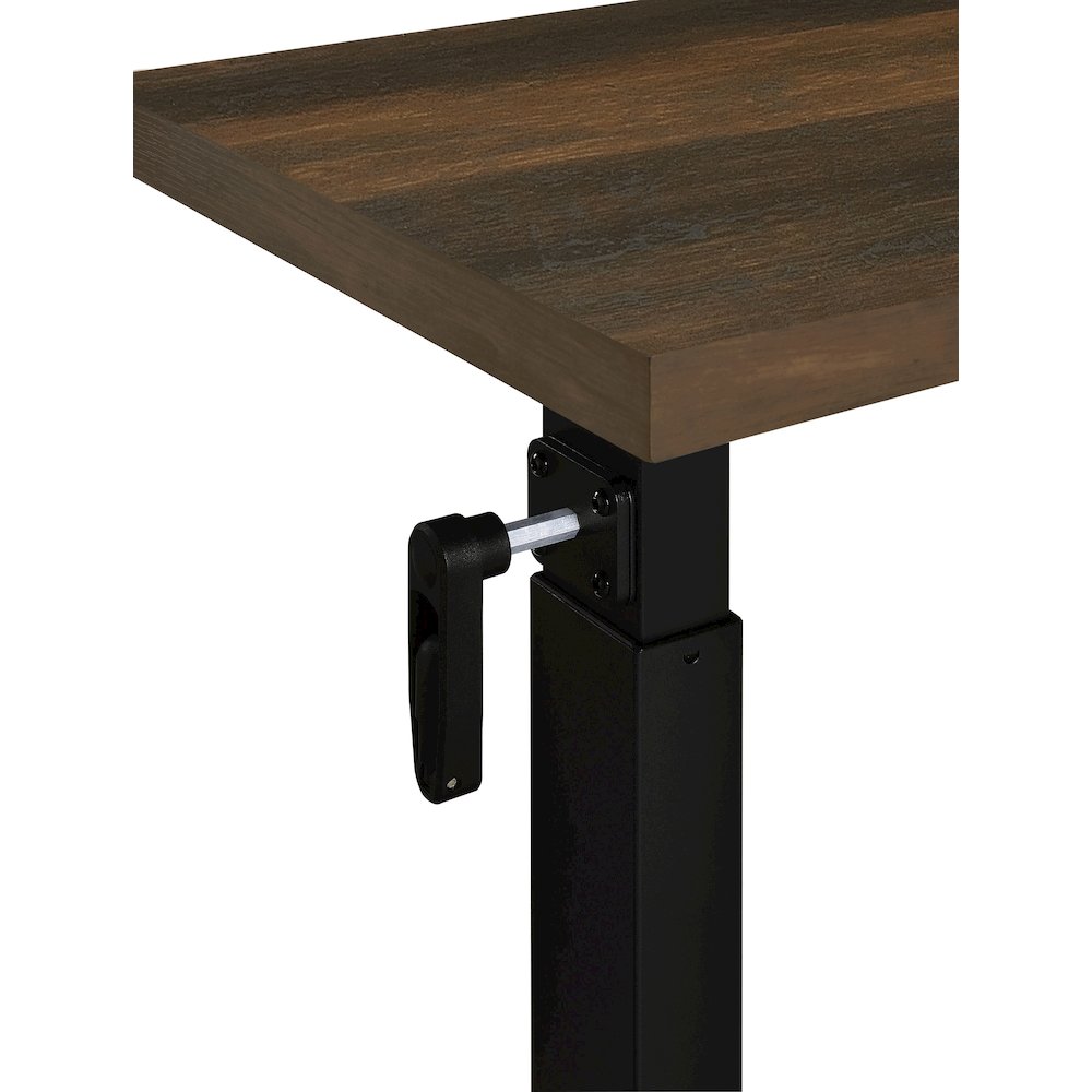 Westpark Height Adjustable Mobile Bedroom C-Table Dark Pine