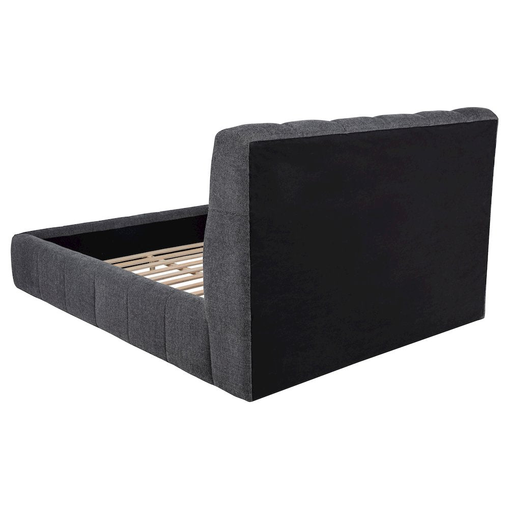 Nollet 48-inch Upholstered California King Platform Bed Grey