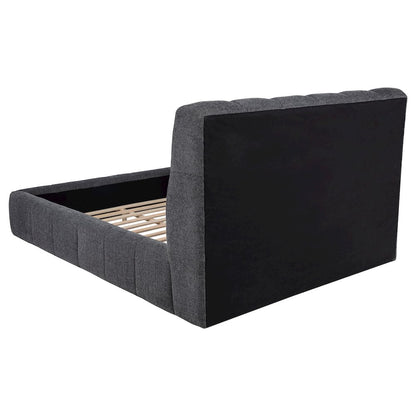 Nollet 48-inch Upholstered California King Platform Bed Grey