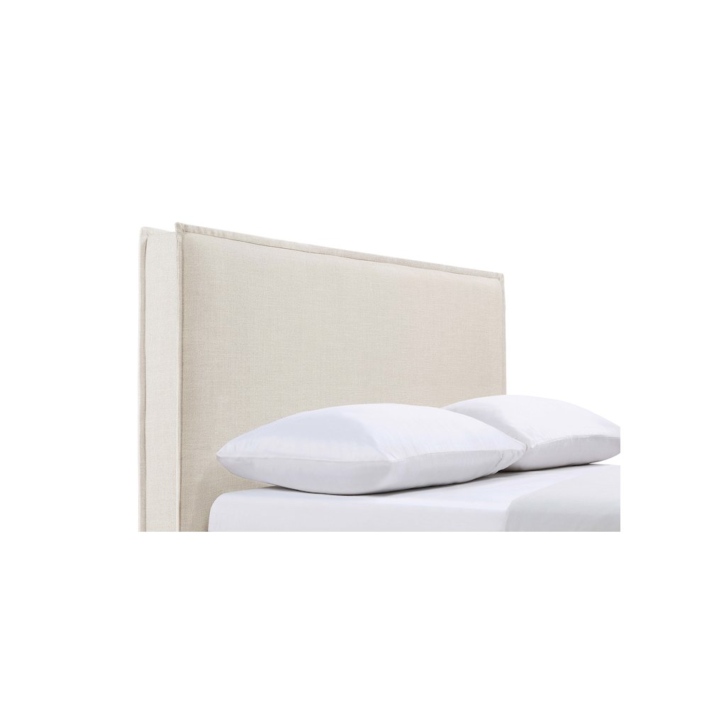 Izzy Upholstered King Panel Headboard Sand