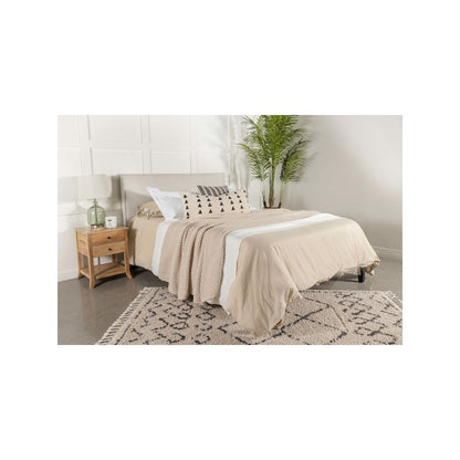 Izzy Upholstered King Panel Headboard Sand
