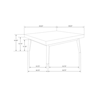 Westerly 3-piece Square Coffee and End Table Set Walnut