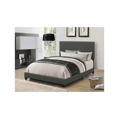Boyd Upholstered Queen Panel Bed Charcoal