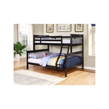 Chapman Wood Twin Over Full Bunk Bed Black