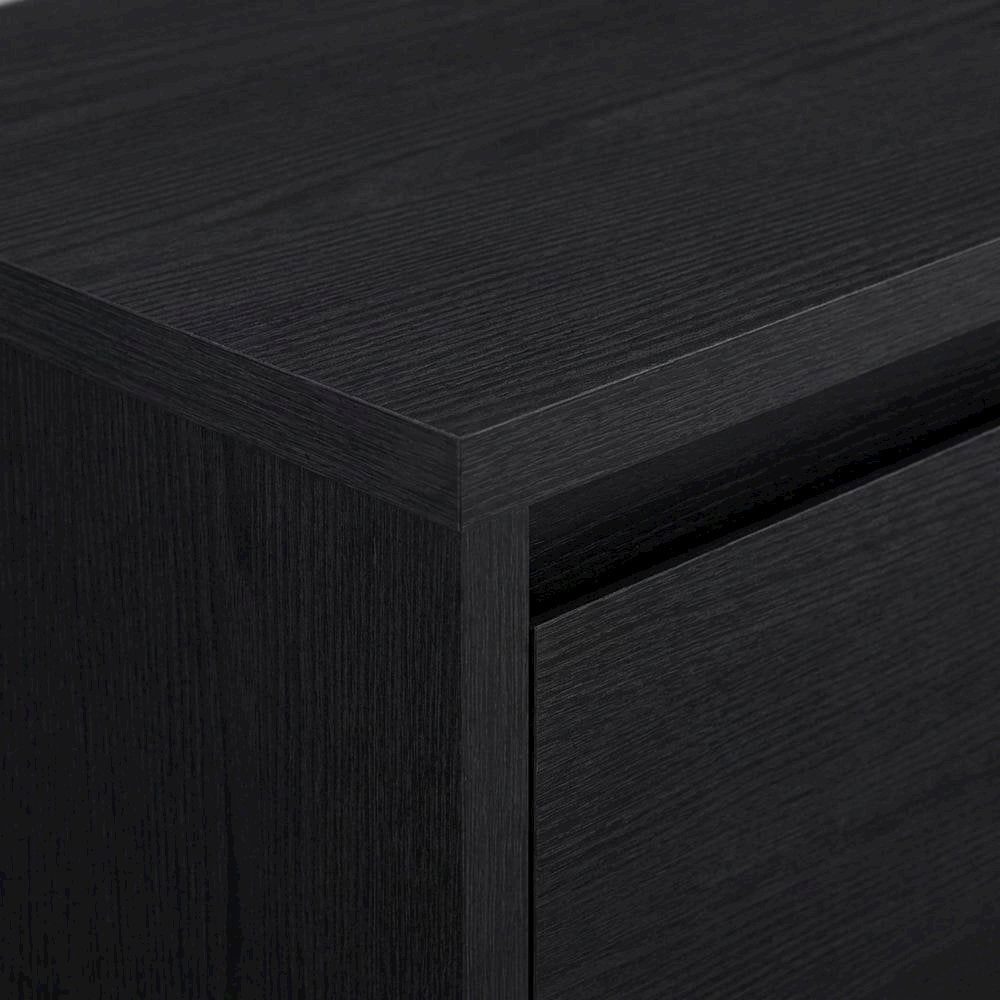 Black 78-Inch TV Stand with 3 Drawers and Contemporary Design