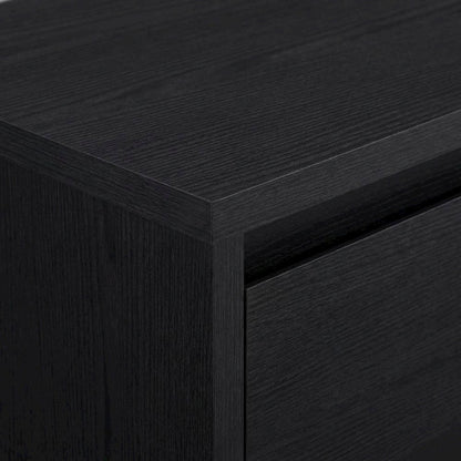 Black 78-Inch TV Stand with 3 Drawers and Contemporary Design