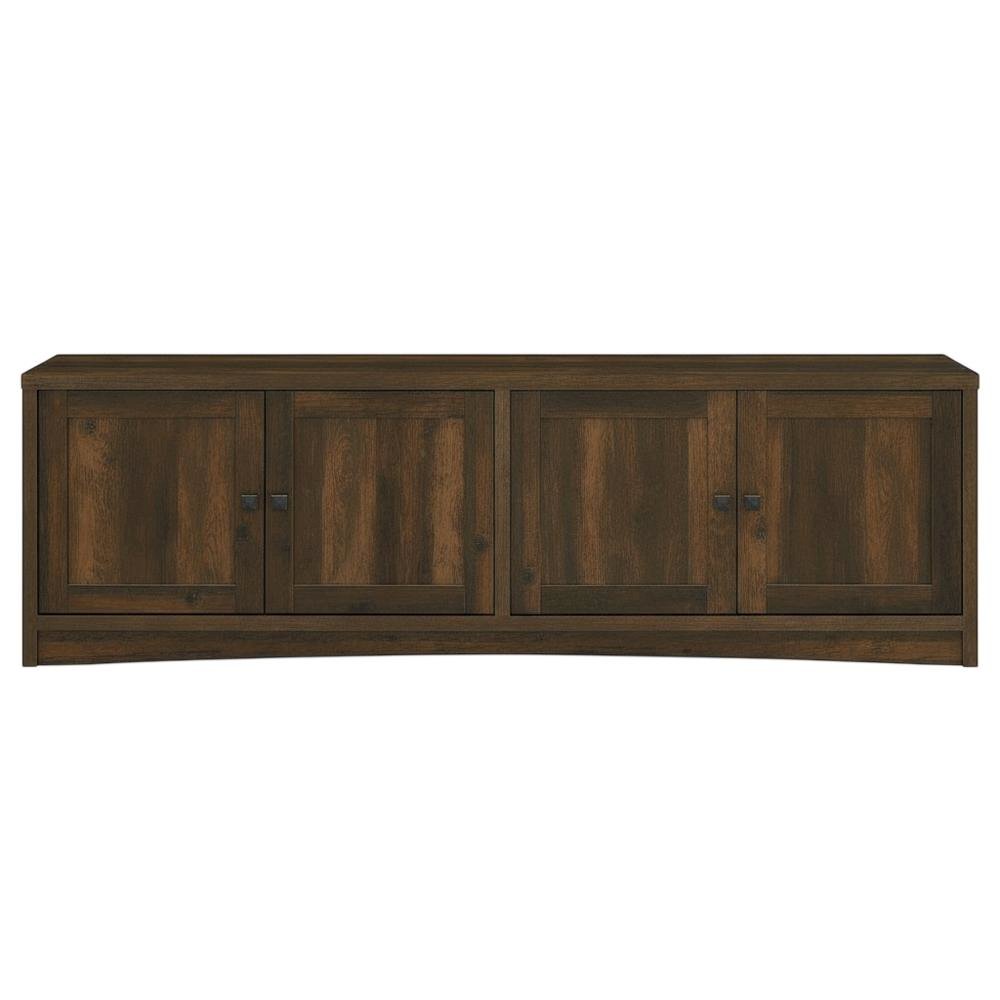 TV stand, 4 doors, engineered wood construction, transitional style
