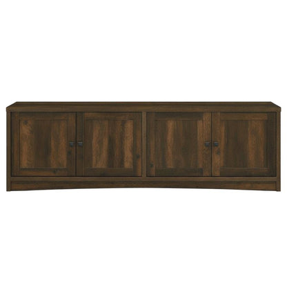 TV stand, 4 doors, engineered wood construction, transitional style