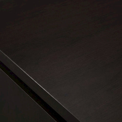 Brown 55-Inch Computer Desk With Keyboard Drawer And Transitional Style