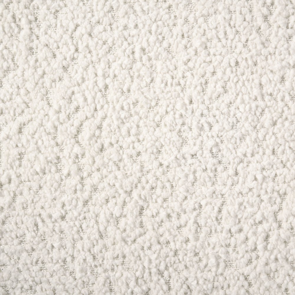 Dorset Fabric Upholstered Round Track Arm Accent Chair White