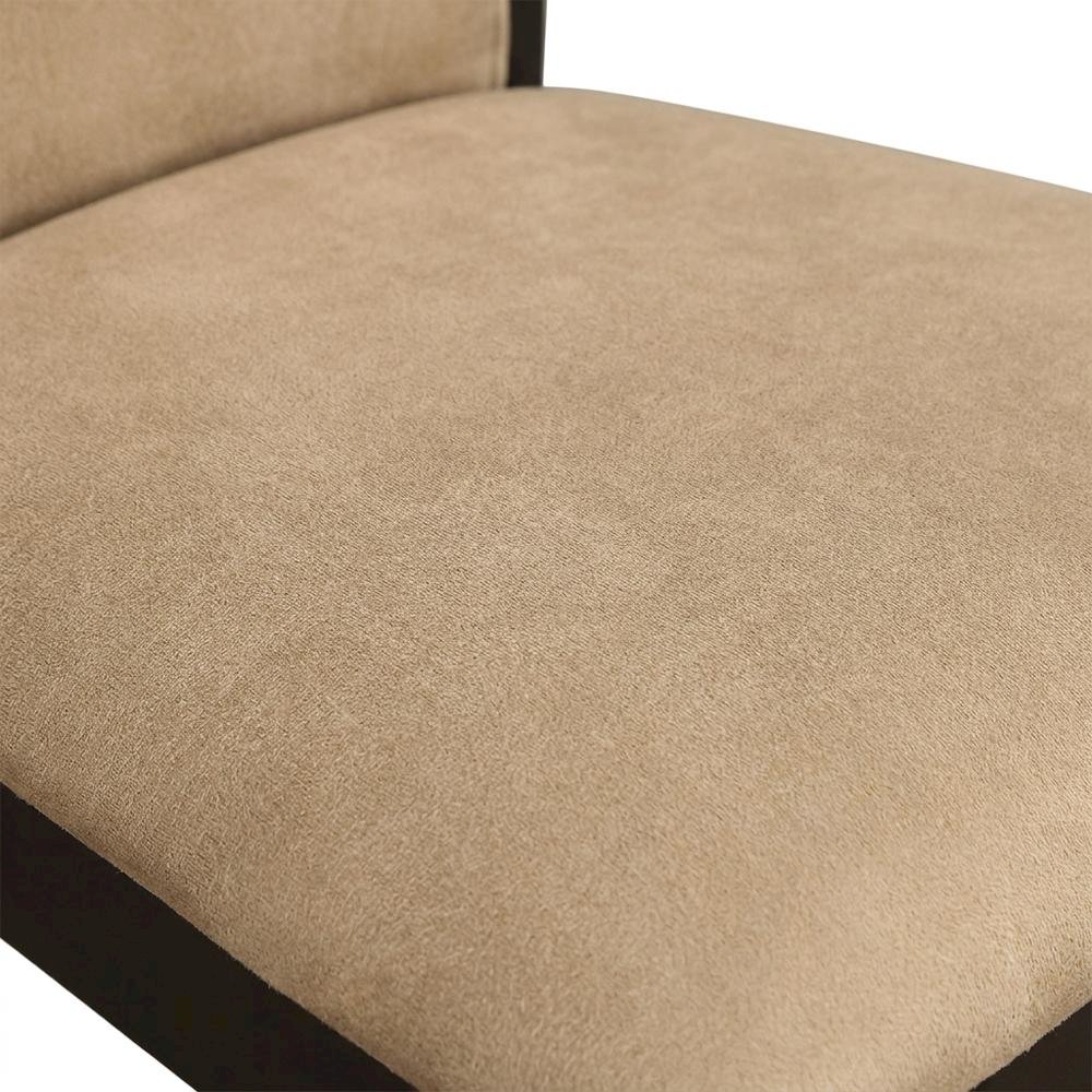 Polyester-Upholstered Wood Dining Side Chair with Closed Back, Set of 2