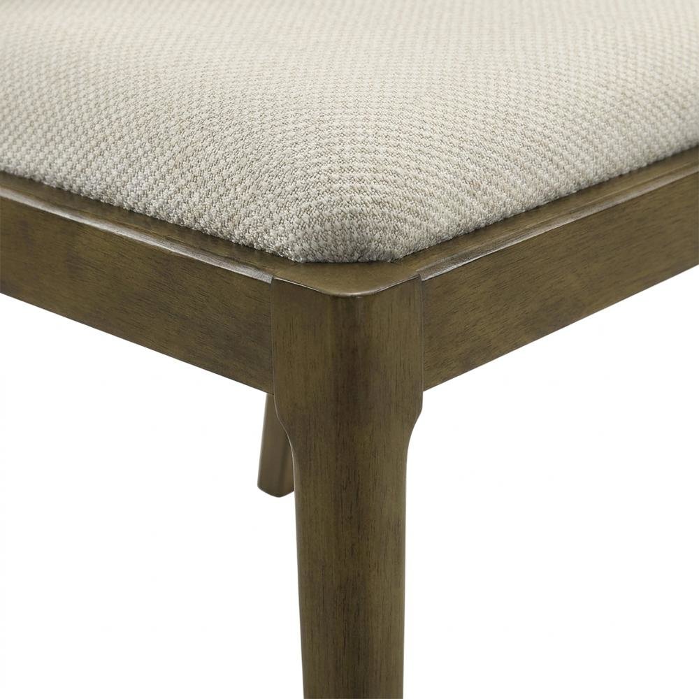 Fabric-Upholstered Dining Side Chairs, Brown, Set of 2