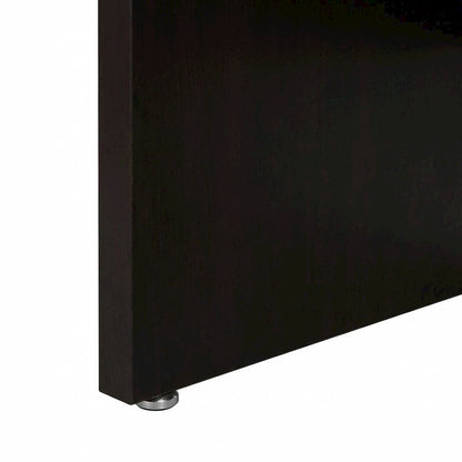 Brown 55-Inch Computer Desk With Keyboard Drawer And Transitional Style