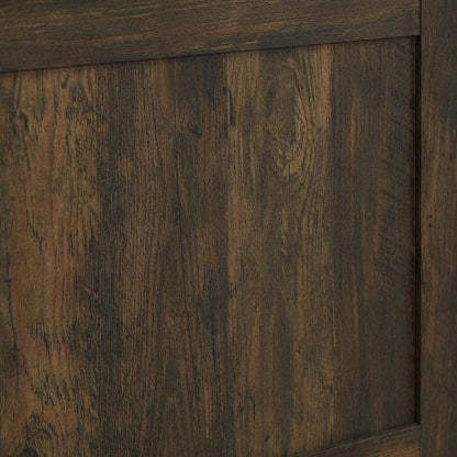 Dark Pine 3-Shelf Media Tower With Transitional Style And Tipover Restraint
