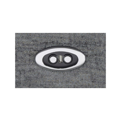 Bahrain Upholstered Power Loveseat Charcoal