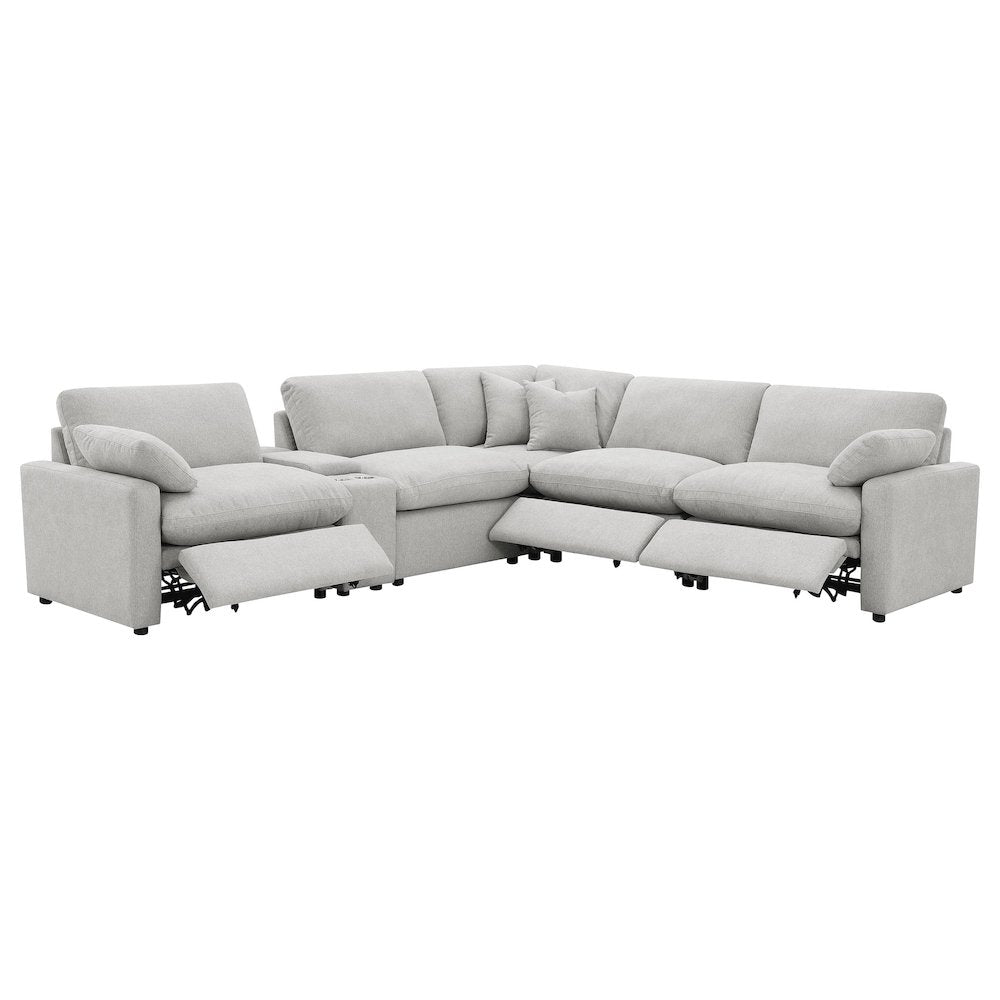 Collins 6-piece Modular Power Reclining Sectional Grey