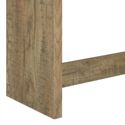 Twin Headboard with Mango Finish and Bookcase Storage Contemporary Design