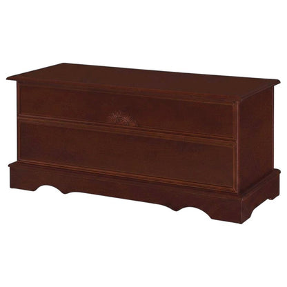 Warm Brown Cedar Chest Storage Bench, 40 Inch, Traditional Style