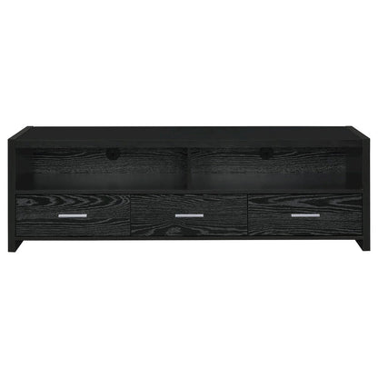Alton 3-drawer Engineered Wood 62" TV Stand Black Oak