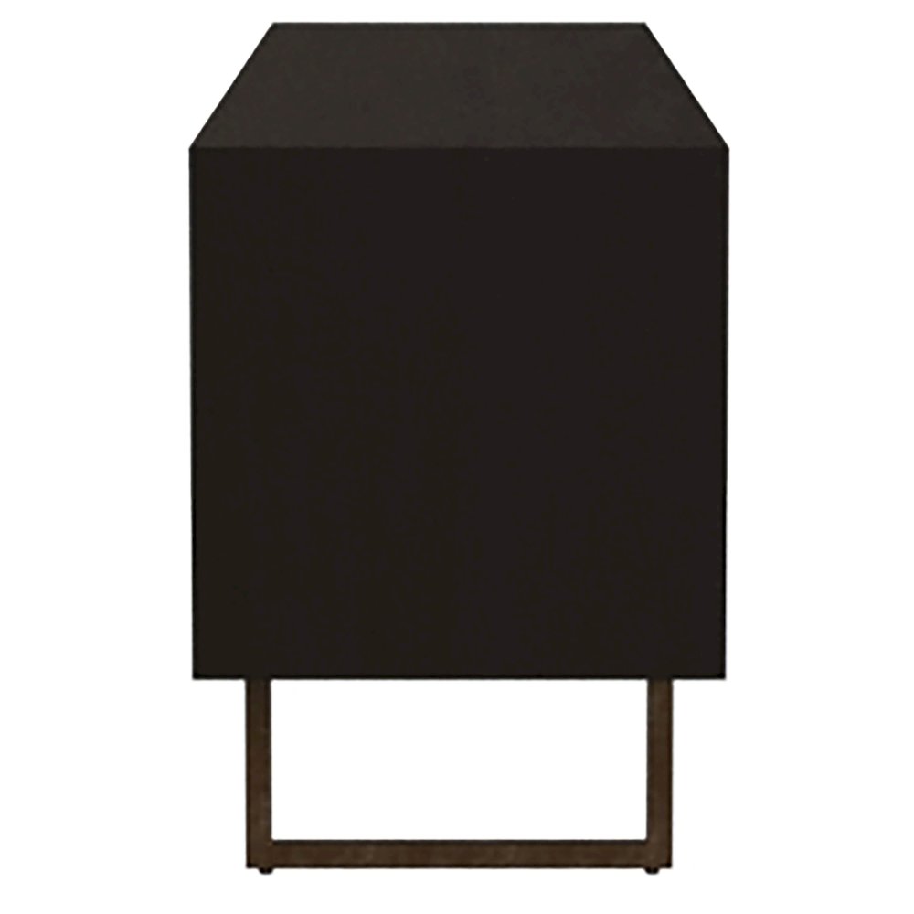 Marsden 2-door Mango Wood 70" TV Stand Charcoal Black