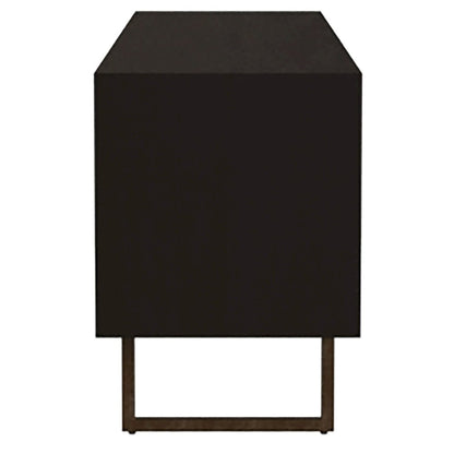 Marsden 2-door Mango Wood 70" TV Stand Charcoal Black
