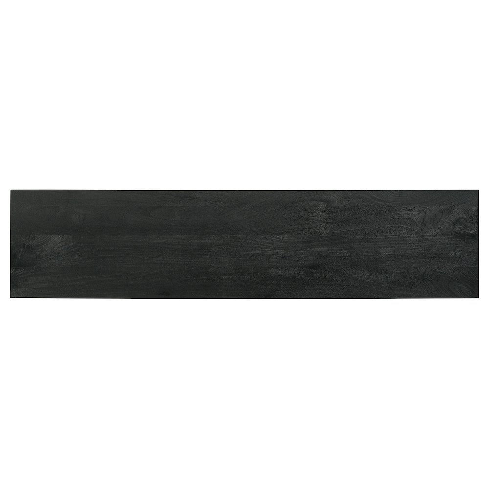 Marsden 2-door Mango Wood 70" TV Stand Charcoal Black