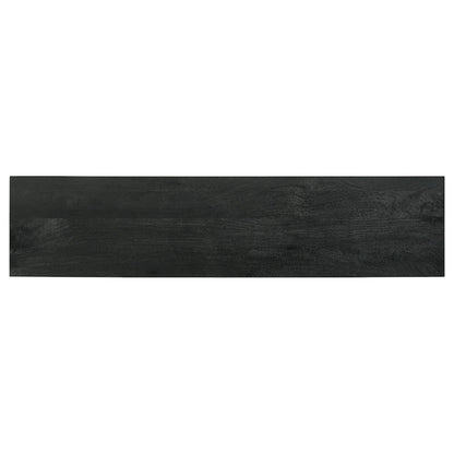 Marsden 2-door Mango Wood 70" TV Stand Charcoal Black
