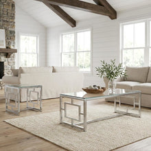 2-Piece Rectangular Living Room Table Set, Plastic Glides, Contemporary Design
