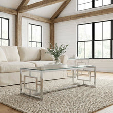 3-Piece Nickel Rectangular Coffee and End Table Set with Plastic Glide