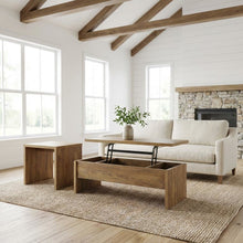 Rustic Mango 2-Piece Lift Top Coffee and End Table Set with Storage