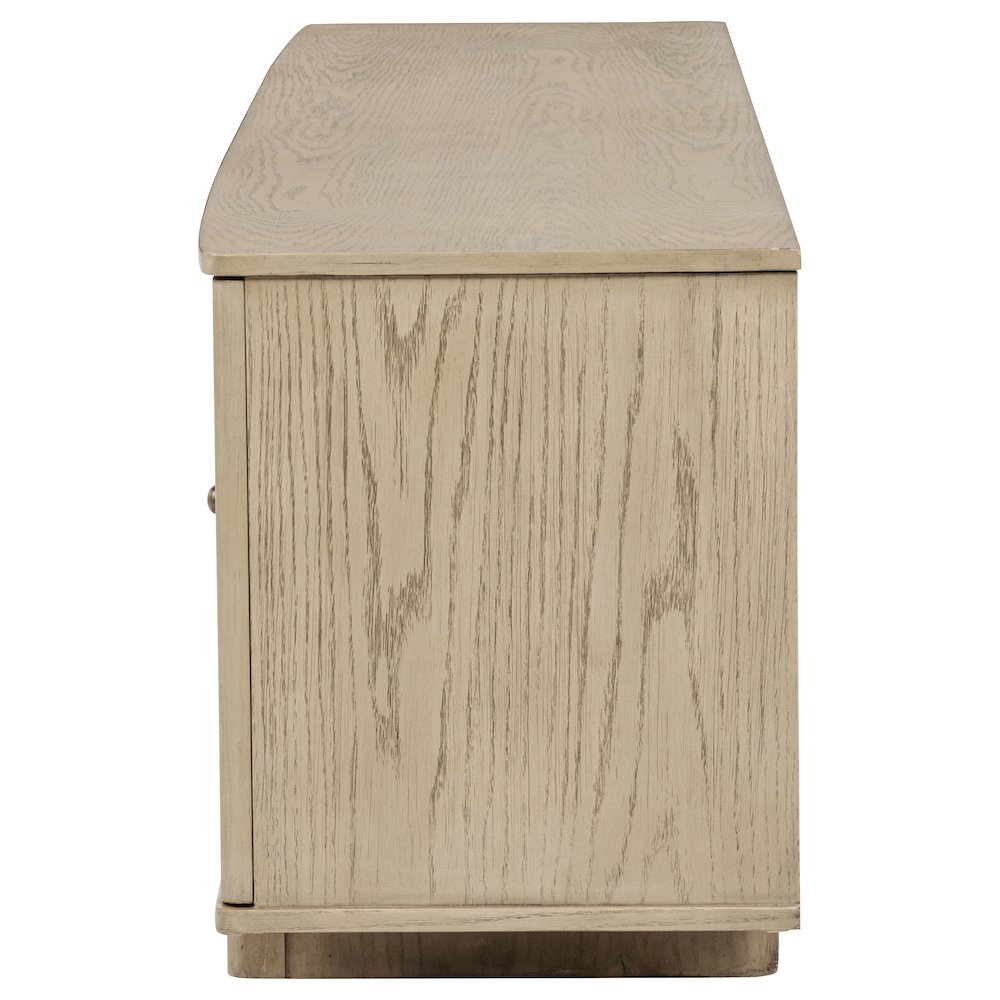 Kailani 79-inch 4-door Cane TV Stand Media Console Beige Oak