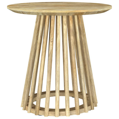 Touhy Round Solid Wood End Side Table Natural Mango