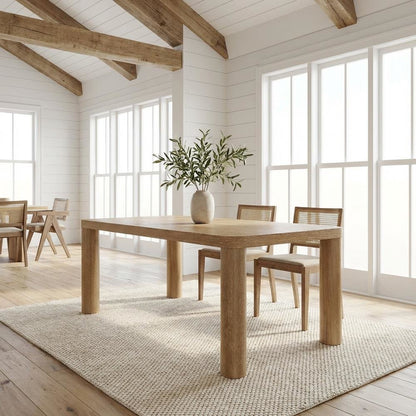 Light Oak Rectangular Coffee Table Engineered Wood Durable Surface