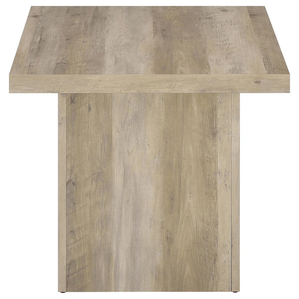 Devar 2-piece Square Coffee End Table Set Distressed Pine