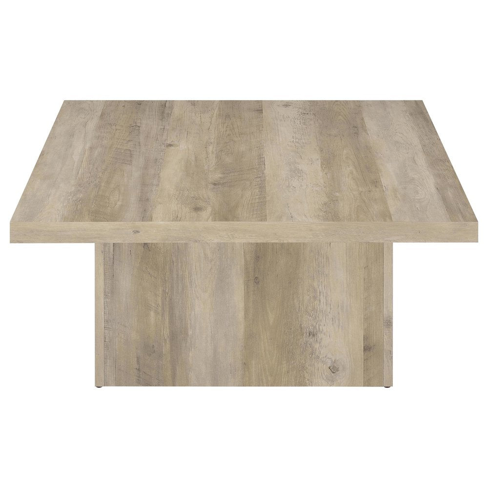 Devar 2-piece Square Coffee End Table Set Distressed Pine