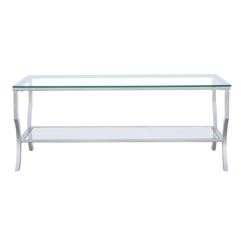 Saide Rectangular Glass Top Coffee Table Chrome
