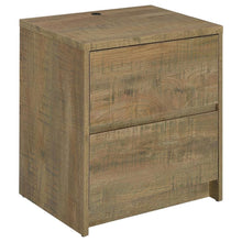 Contemporary Mango Nightstand with Led Lights and USB Port