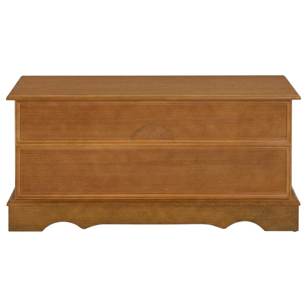 Honey Color Cedar Chest Wooden Storage Trunk Blanket Chest Hope Chest
