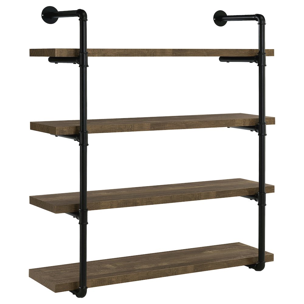 Rustic Wall Shelf – Stylish Shelves for Room Wall with Four Tiers