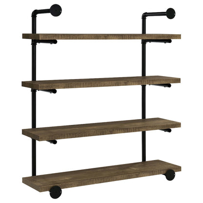 Rustic Wall Shelf – Stylish Shelves for Room Wall with Four Tiers