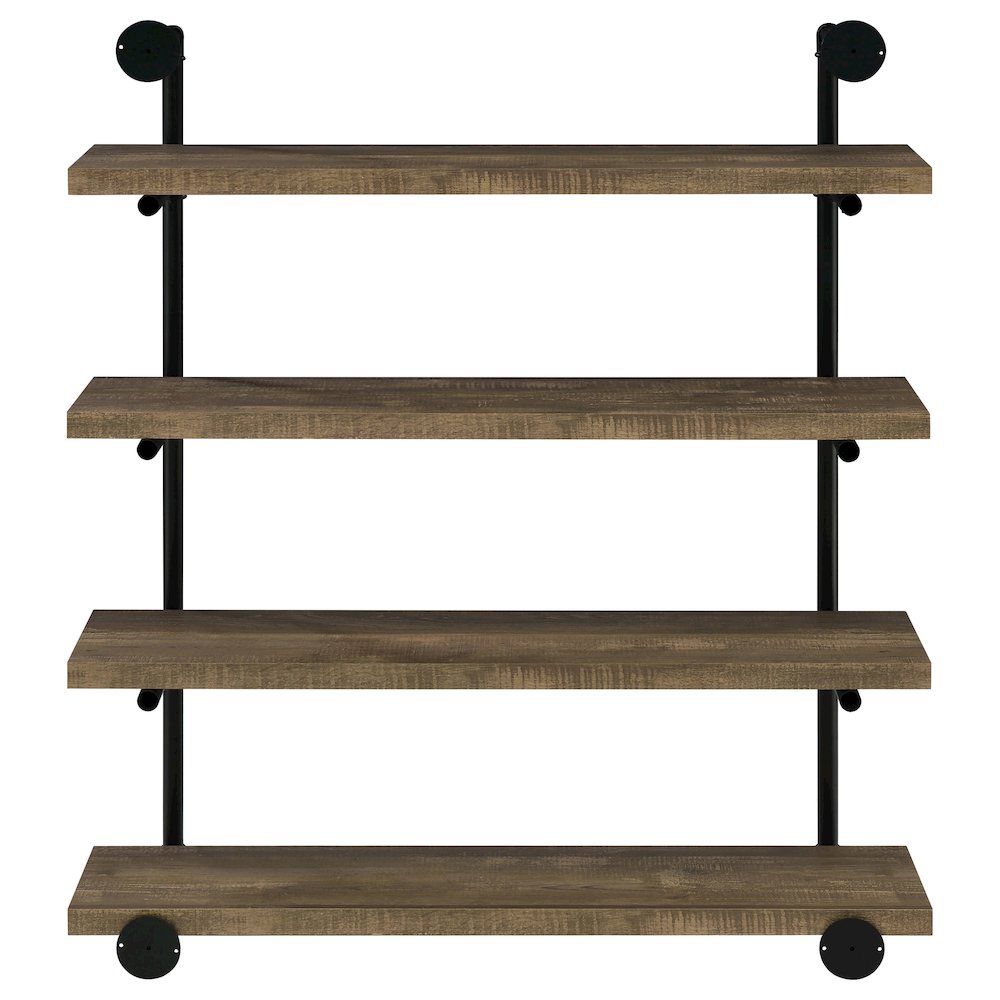 Rustic Wall Shelf – Stylish Shelves for Room Wall with Four Tiers